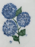 Textured Hydrangea Resin Art Painting on Canvas – 12” x 16” Floral Wall Décor